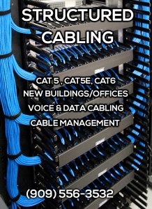 Structured Cabling CAT5 CAT5e CAT6 Installation Services