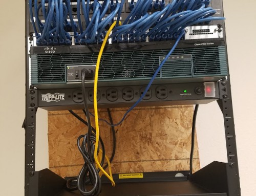 12 Units Server Rack Installation with 52 CAT6 Cable Runs