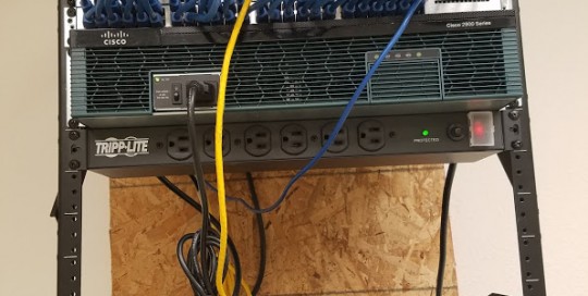 12 Units Server Rack Installation with 52 CAT6 Cable Runs